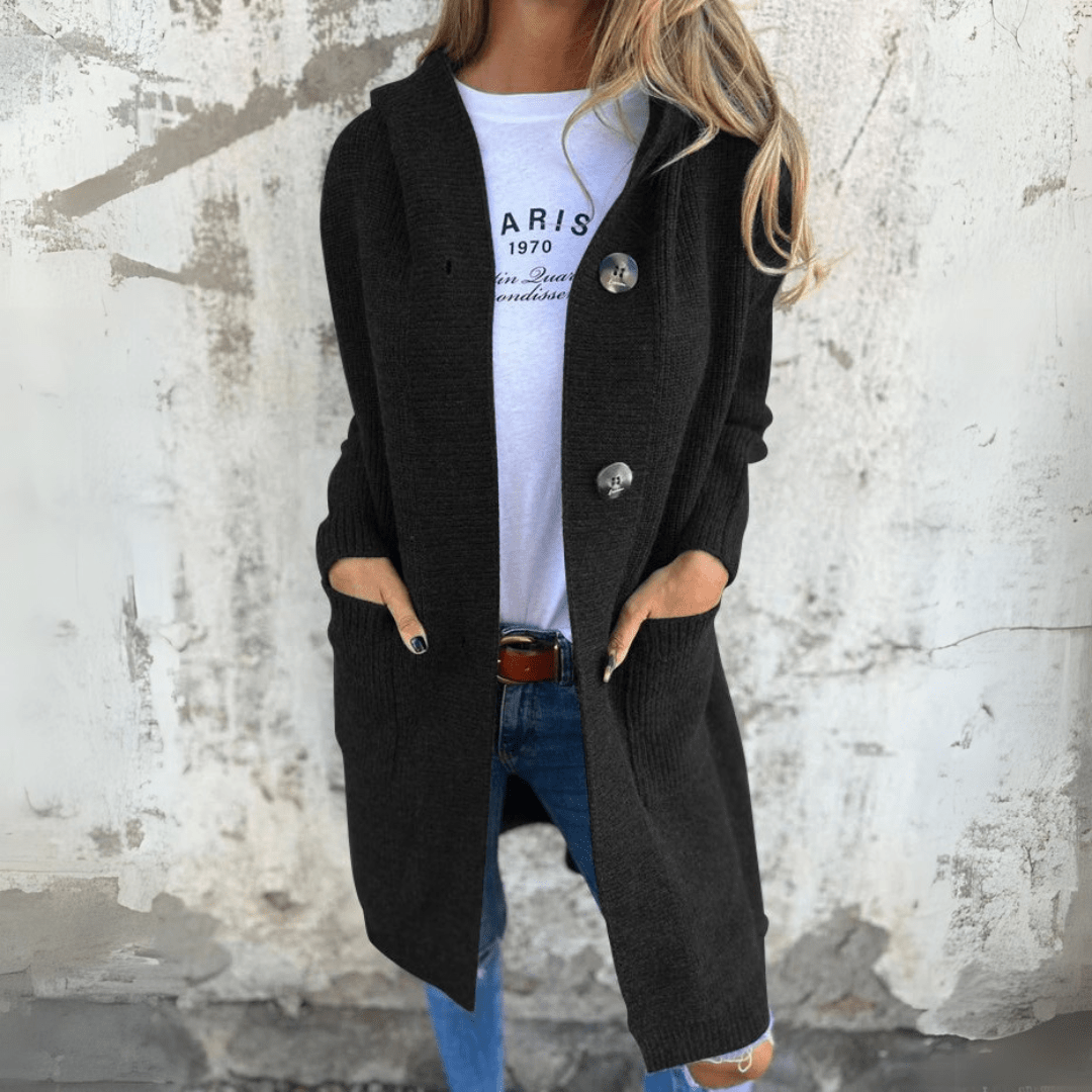 MONICA - Dlouhý a Elegantní Kardigan pro Ženy